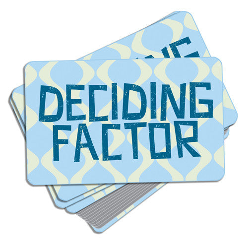 Deciding Factor Card Game