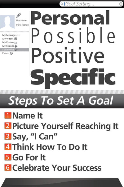 Goal Setting Poster Grade 8, High School