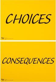 Choices & Consequences Signs